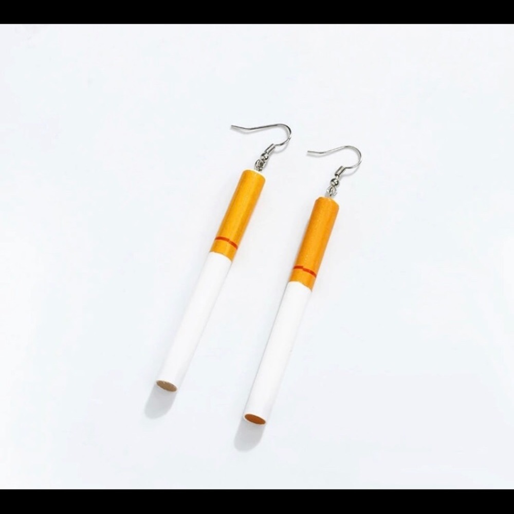 Cigarette earrings - Picture 4 of 4